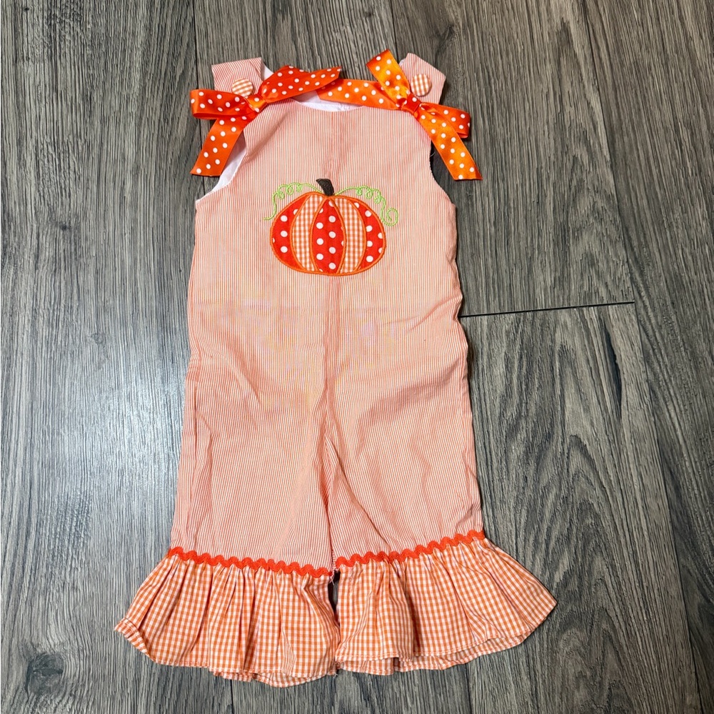 Lil cactus pumpkin romper